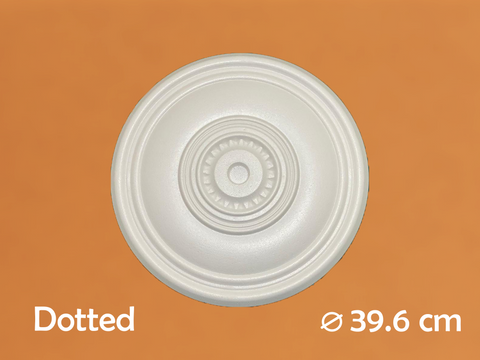 Polystyrene Ceiling Rose Rosette - Dotted