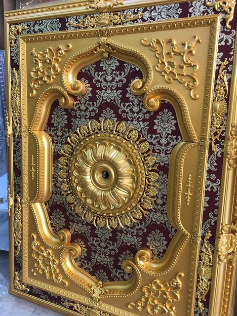 Palace Ceiling Rose Rectangular Polyurethane 120x160cm - DD120160-AB