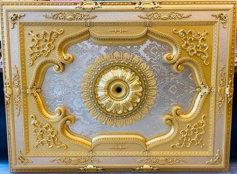 Palace Ceiling Rose Rectangular Polyurethane 120x160cm - DD120160-A