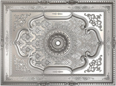 Palace Ceiling Rose Rectangular Polyurethane 120x160cm - DD120160-G