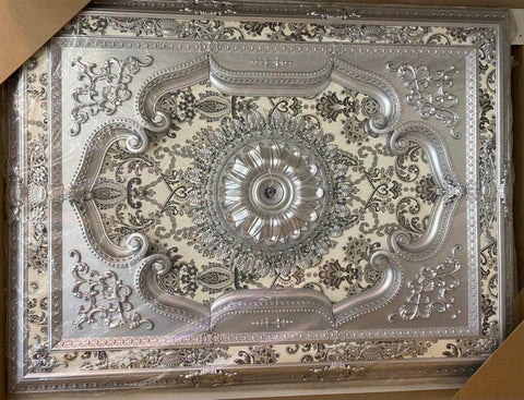 Palace Ceiling Rose Rectangular Polyurethane 120x160cm - DD120160-G