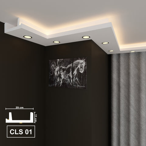XPS LED Ceiling Coving Cornice Moulding - CLS01