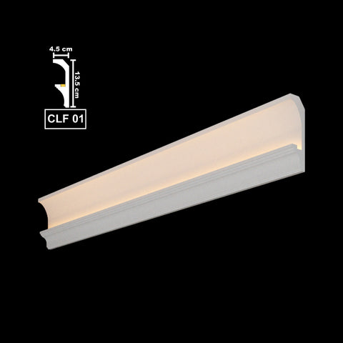 XPS LED Ceiling Coving Cornice Moulding - CLF01