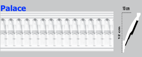 Victorian Style Polystyrene Coving Cornice Moulding - Palace