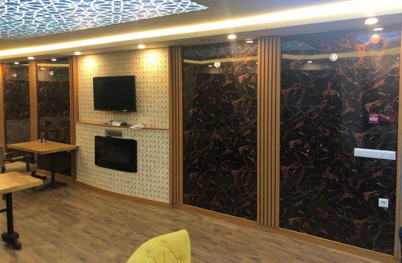 PVC PANELING MARBEL PATTERN WITH SPECIAL PROFILES