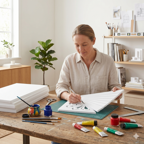 XPS Sheets Extruded Polystyrene Board for Model Making, Diorama & Crafts UK Made