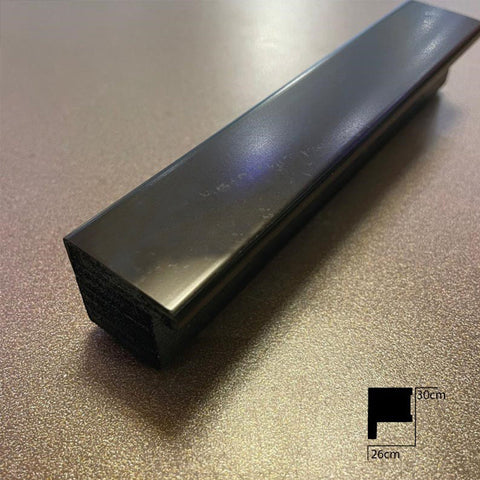 Black Wall Paneling Corner Ending – 3 cm (FD120-SKM)