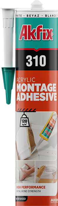 Akfix 310 Acrylic Montage Adhesive – 310ml Water-Based Strong Construction Glue