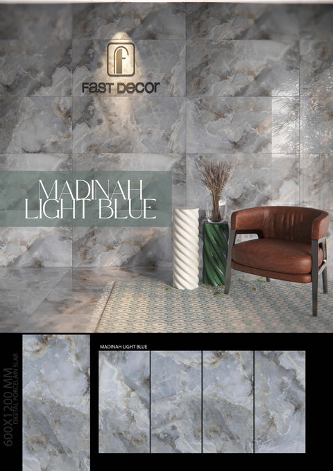Tile for Wall - Ceramic - 600x1200x9mm - Rapalano Mix Caffe
