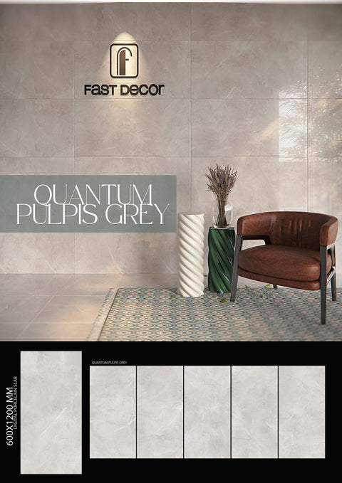 Tile for Wall - Ceramic - 600x1200x9mm - Rapalano Mix Caffe