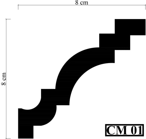 XPS Ceiling Coving Cornice Moulding - CM01