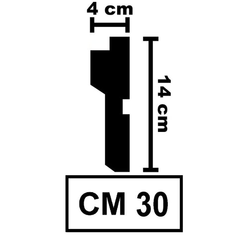 XPS Ceiling Coving Cornice Moulding - CM30