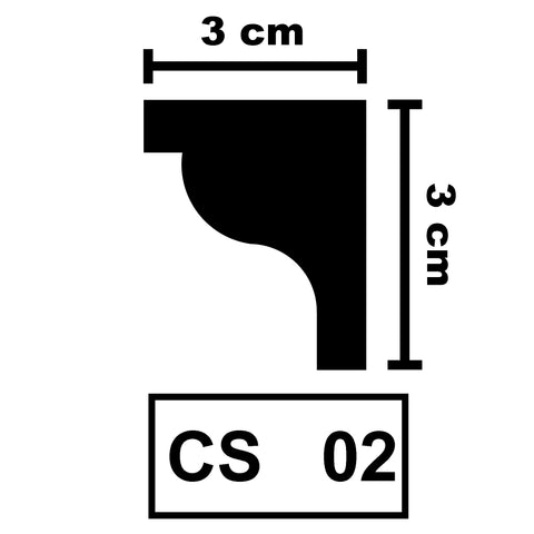 XPS Ceiling Coving Cornice Moulding - CS02
