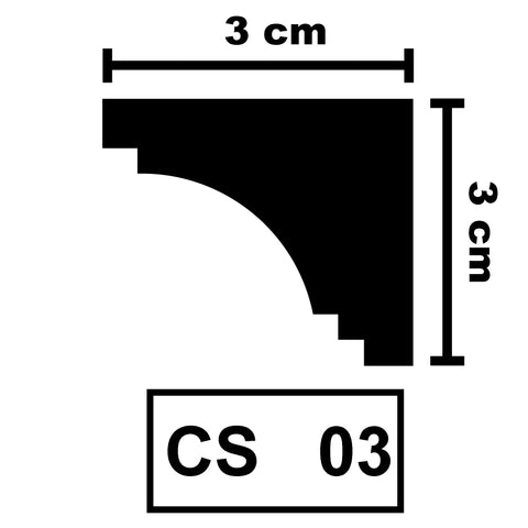 XPS Ceiling Coving Cornice Moulding - CS03