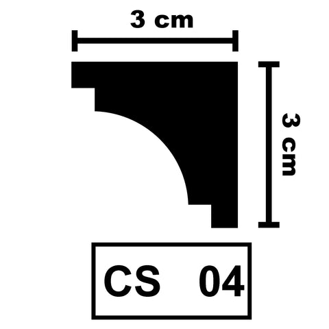XPS Ceiling Coving Cornice Moulding - CS04