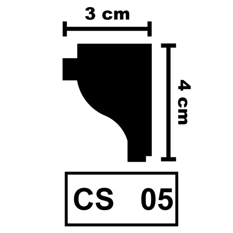 XPS Ceiling Coving Cornice Moulding - CS05