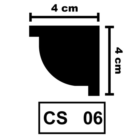 XPS Ceiling Coving Cornice Moulding - CS06
