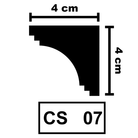 XPS Ceiling Coving Cornice Moulding - CS07