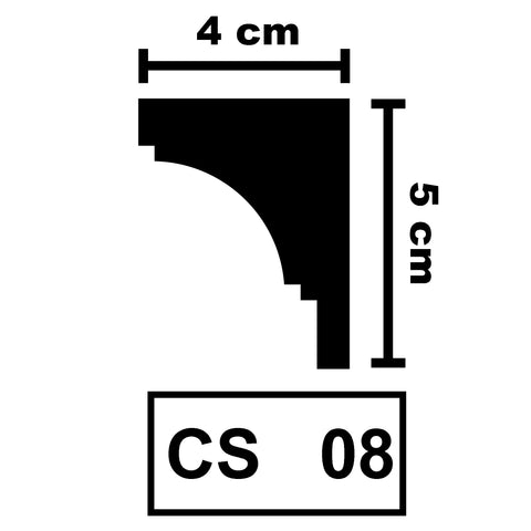 XPS Ceiling Coving Cornice Moulding - CS08