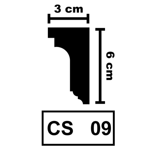 XPS Ceiling Coving Cornice Moulding - CS09