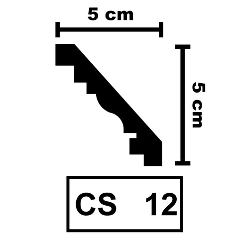 XPS Ceiling Coving Cornice Moulding - CS12