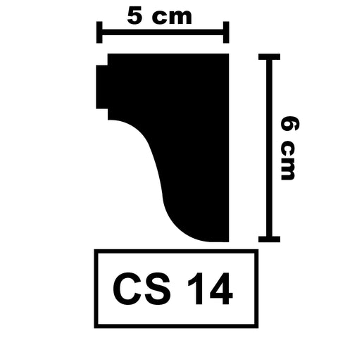 XPS Ceiling Coving Cornice Moulding - CS14