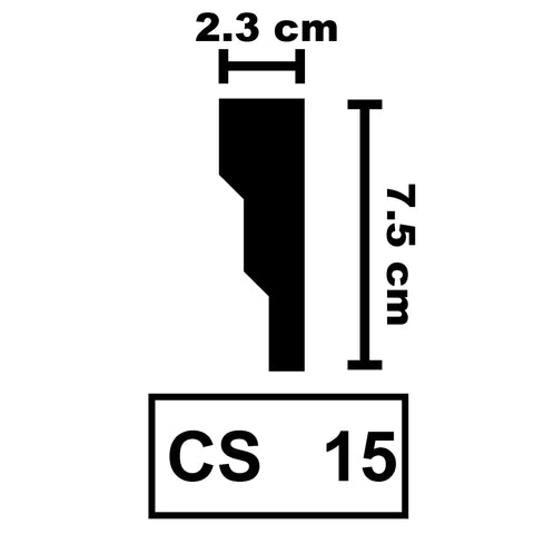XPS Ceiling Coving Cornice Moulding - CS15