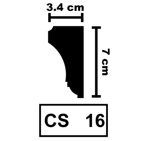 XPS Ceiling Coving Cornice Moulding - CS16