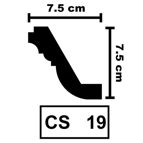 XPS Ceiling Coving Cornice Moulding - CS19