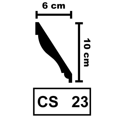 XPS Ceiling Coving Cornice Moulding - CS23