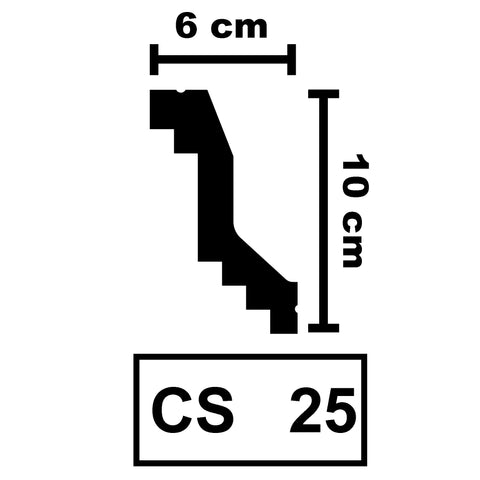 XPS Ceiling Coving Cornice Moulding - CS25