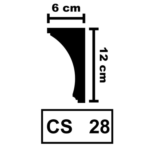 XPS Ceiling Coving Cornice Moulding - CS28