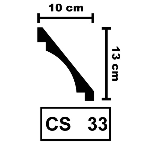 XPS Ceiling Coving Cornice Moulding - CS33