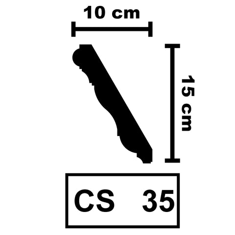 XPS Ceiling Coving Cornice Moulding - CS35