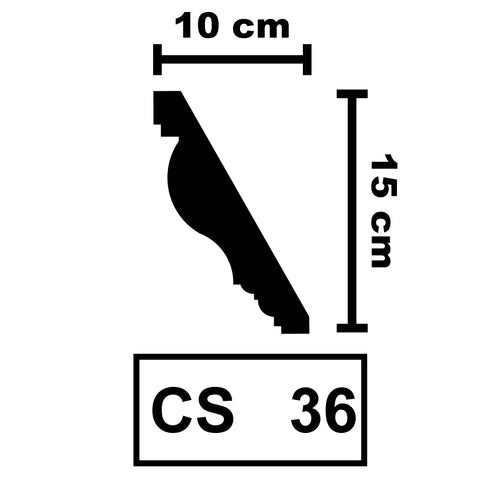 XPS Ceiling Coving Cornice Moulding - CS36