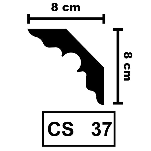 XPS Ceiling Coving Cornice Moulding - CS37