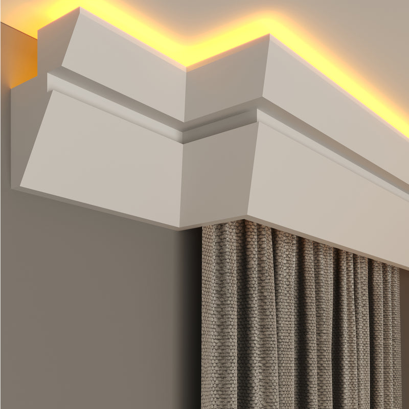 internal corner curtain cornice polystyrene for home decoration