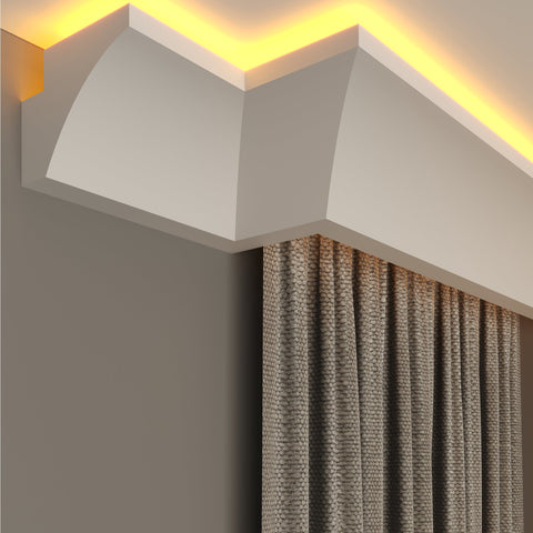 internal corner curtain cornice polystyrene for home decoration