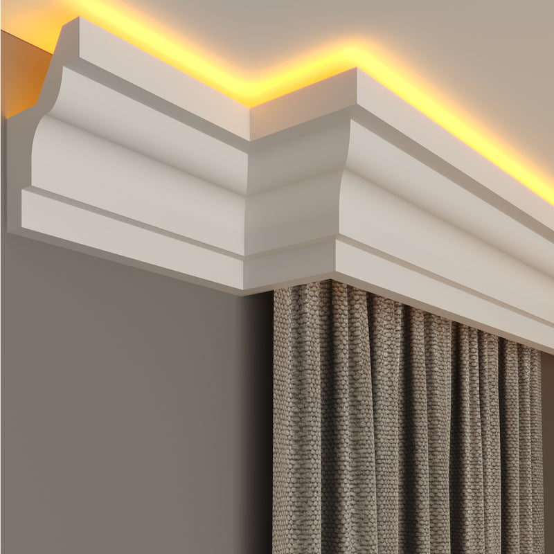 internal corner curtain cornice polystyrene for home decoration