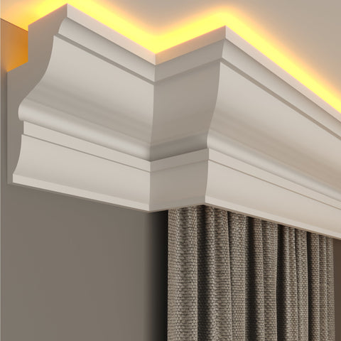internal corner curtain cornice polystyrene for home decoration