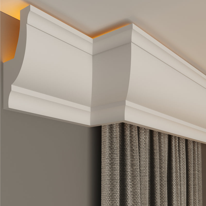 internal corner curtain cornice polystyrene for home decoration