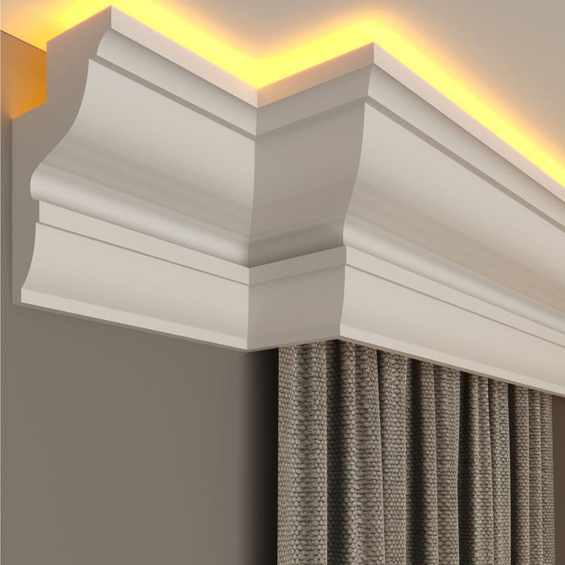 internal corner curtain cornice polystyrene for home decoration