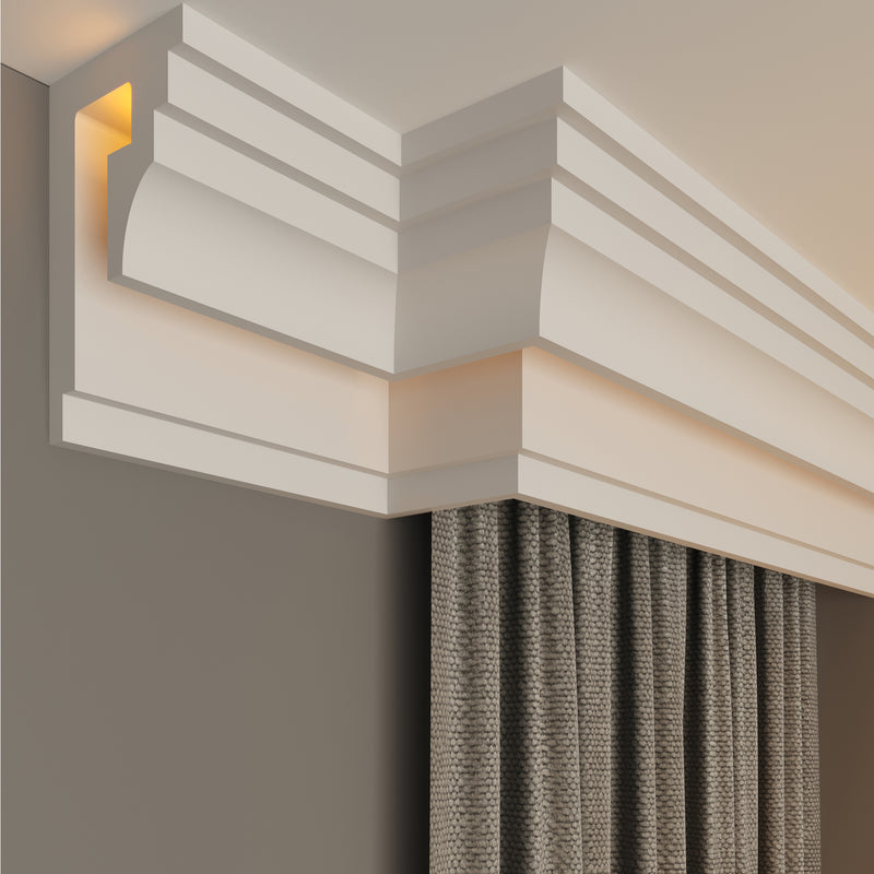 internal corner curtain cornice polystyrene for home decoration