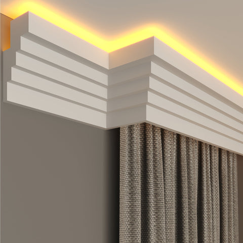 internal corner curtain cornice polystyrene for home decoration