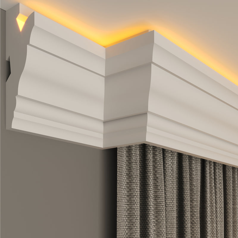 internal corner curtain cornice polystyrene for home decoration