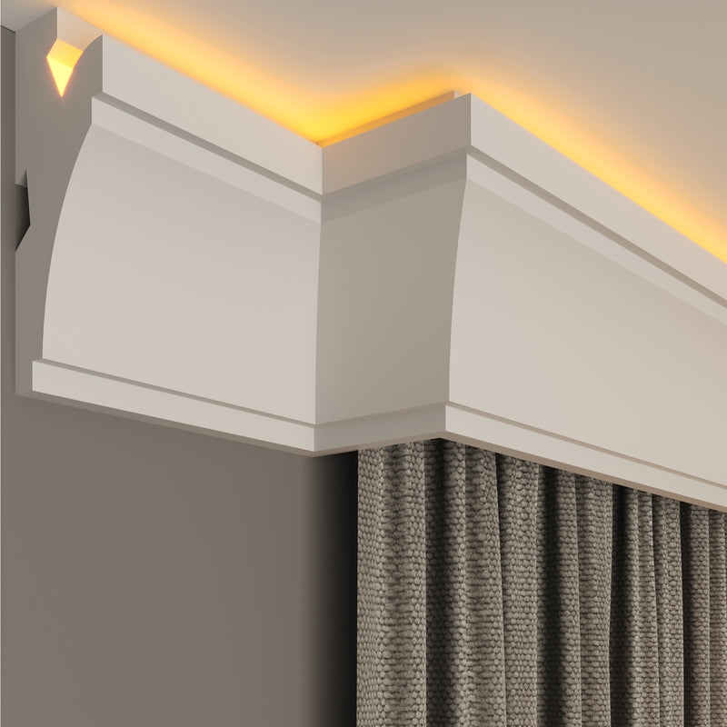 internal corner curtain cornice polystyrene for home decoration