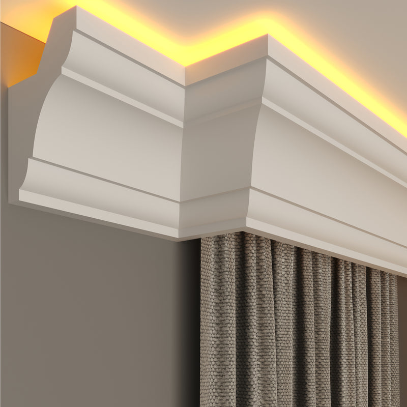 internal corner curtain cornice polystyrene for home decoration