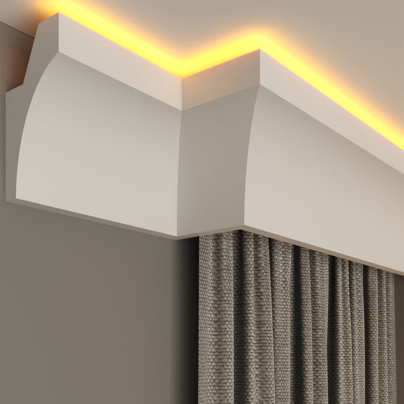 internal corner curtain cornice polystyrene for home decoration