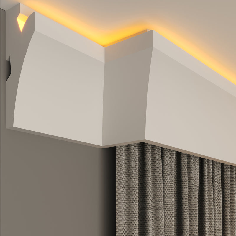 internal corner curtain cornice polystyrene for home decoration