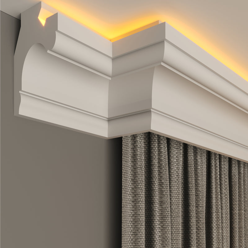 internal corner curtain cornice polystyrene for home decoration